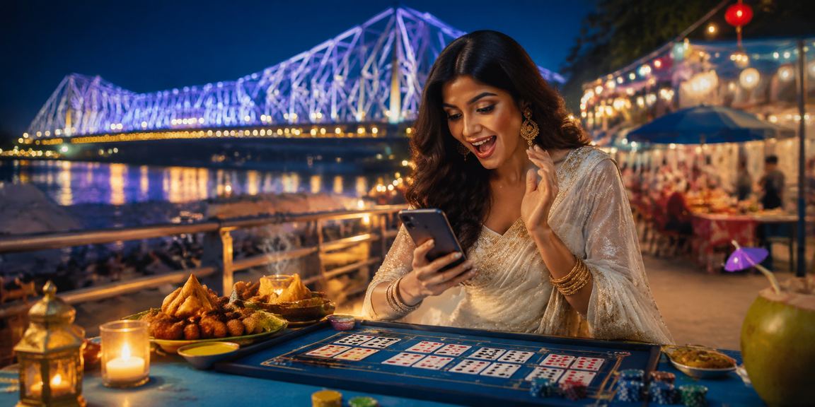Traditional Andar Bahar card game action
